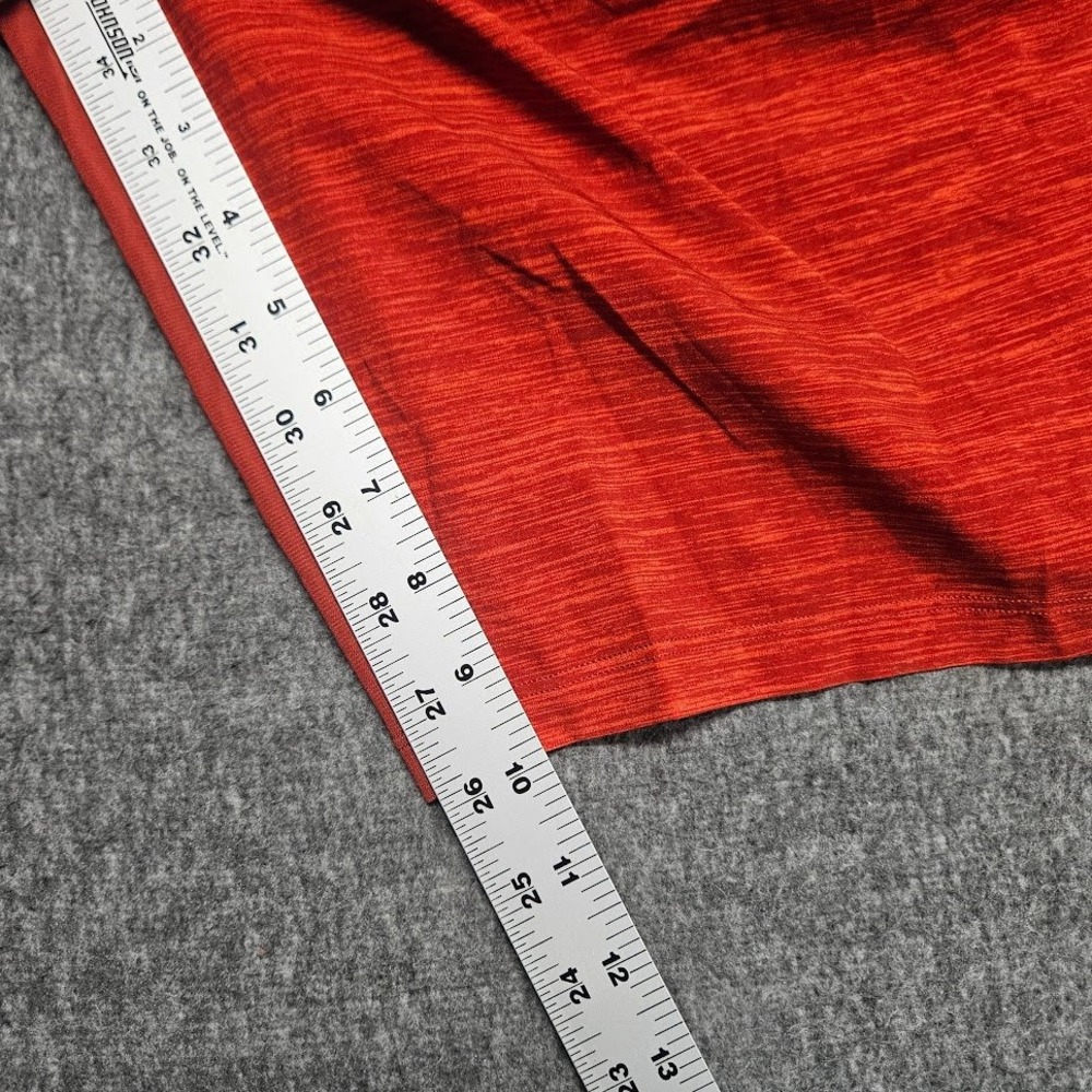 Lululemon T.H.E. Short Mens Small Red Space Dye Heathered 10 Inch Linerless - Picture 8 of 10
